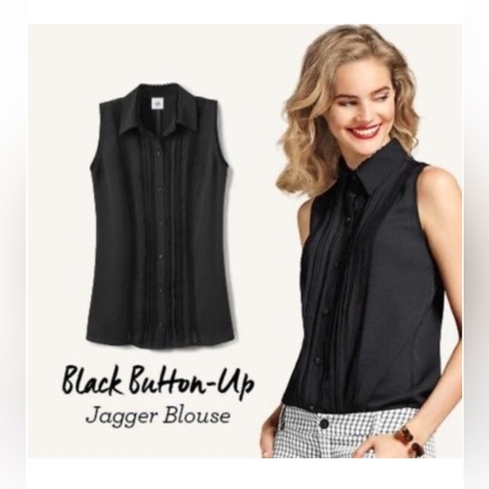 Cabi Women’s Black button up Jagger Blouse